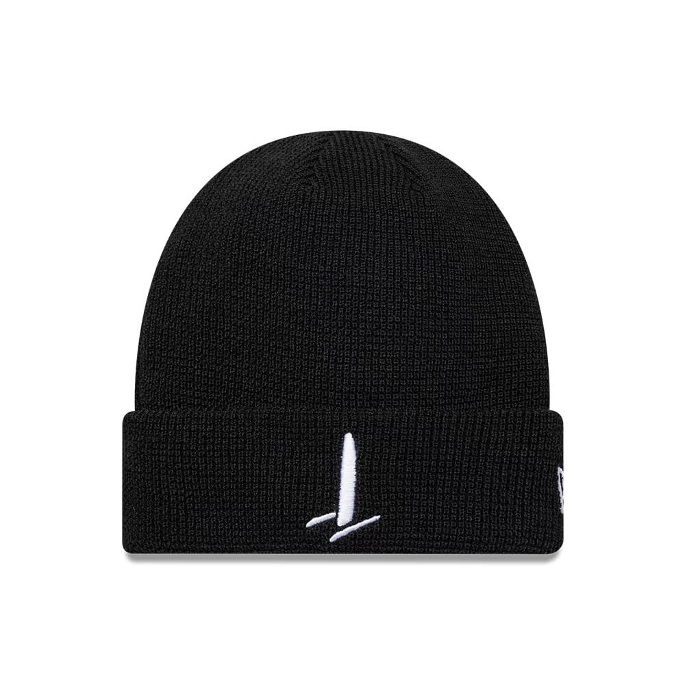 Sail GP Waffle Black Cuff Knit Beanie-kentox
