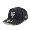 New York Mets MLB 59FIFTY Day Black Low Profile 59FIFTY Fitted Cap-kentox