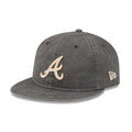 Atlanta Braves MLB 59FIFTY Day Black Retro Crown 59FIFTY Fitted Cap-kentox