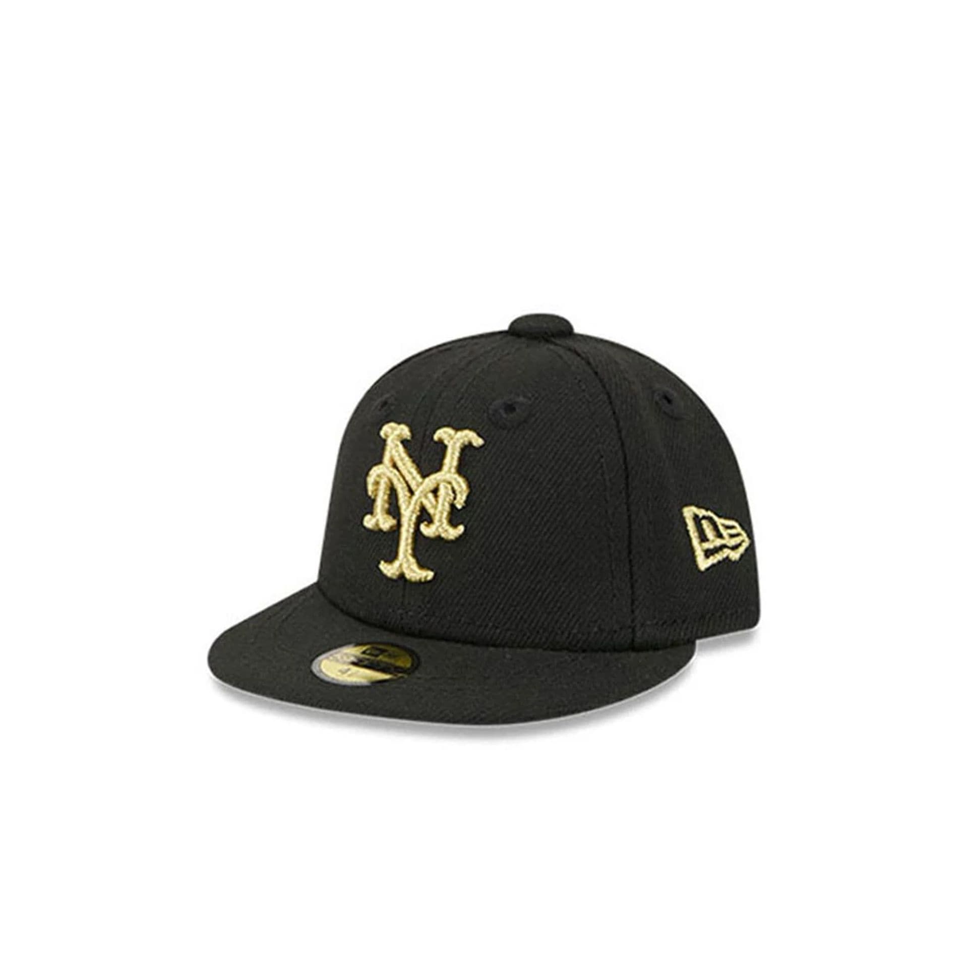 New York Mets MLB 59FIFTY Day Black Mini 59FIFTY Fitted Cap-kentox