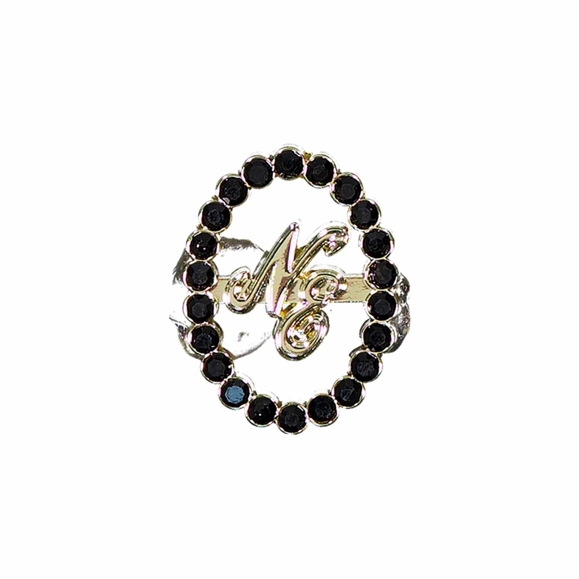 New Era 59FIFTY Day Diamond Catch Closure Black Pin Badge-kentox