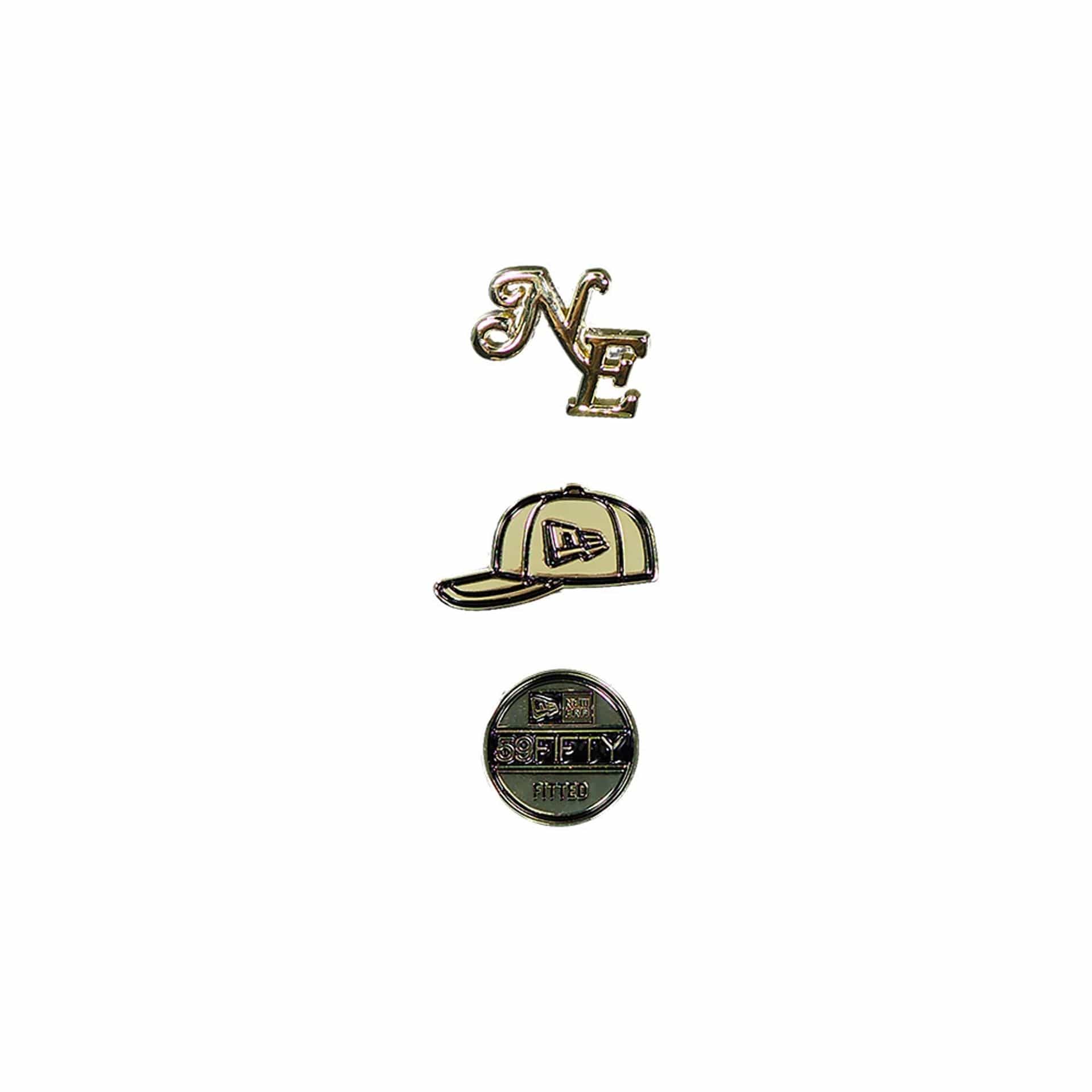 New Era 59FIFTY Day 3 Pack Black Pin Badge-kentox