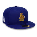 LA Dodgers MLB Emblem Dark Blue 59FIFTY Fitted Cap-kentox