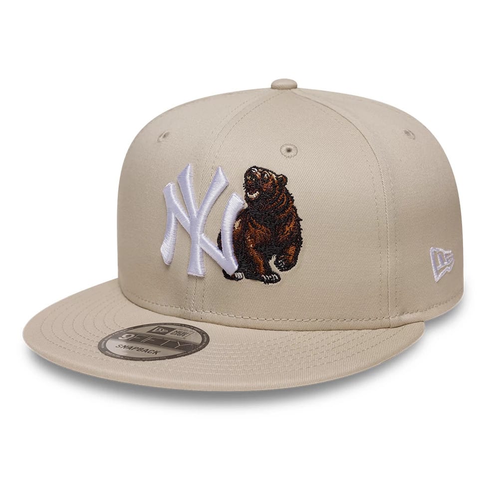 Yankees MLB Outdoor Icon Light Beige 9FIFTY Snapback Adjustable Cap-kentox