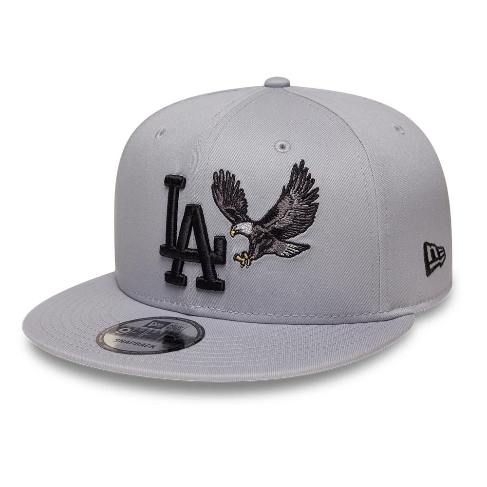 LA Dodgers MLB Outdoor Icon Grey 9FIFTY Snapback Adjustable Cap-kentox