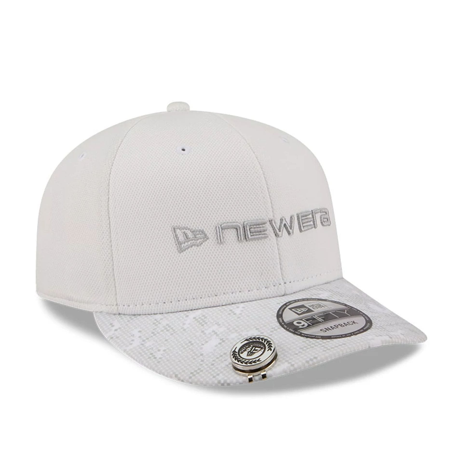 New Era Golf White 9FIFTY Snapback Adjustable Cap-kentox