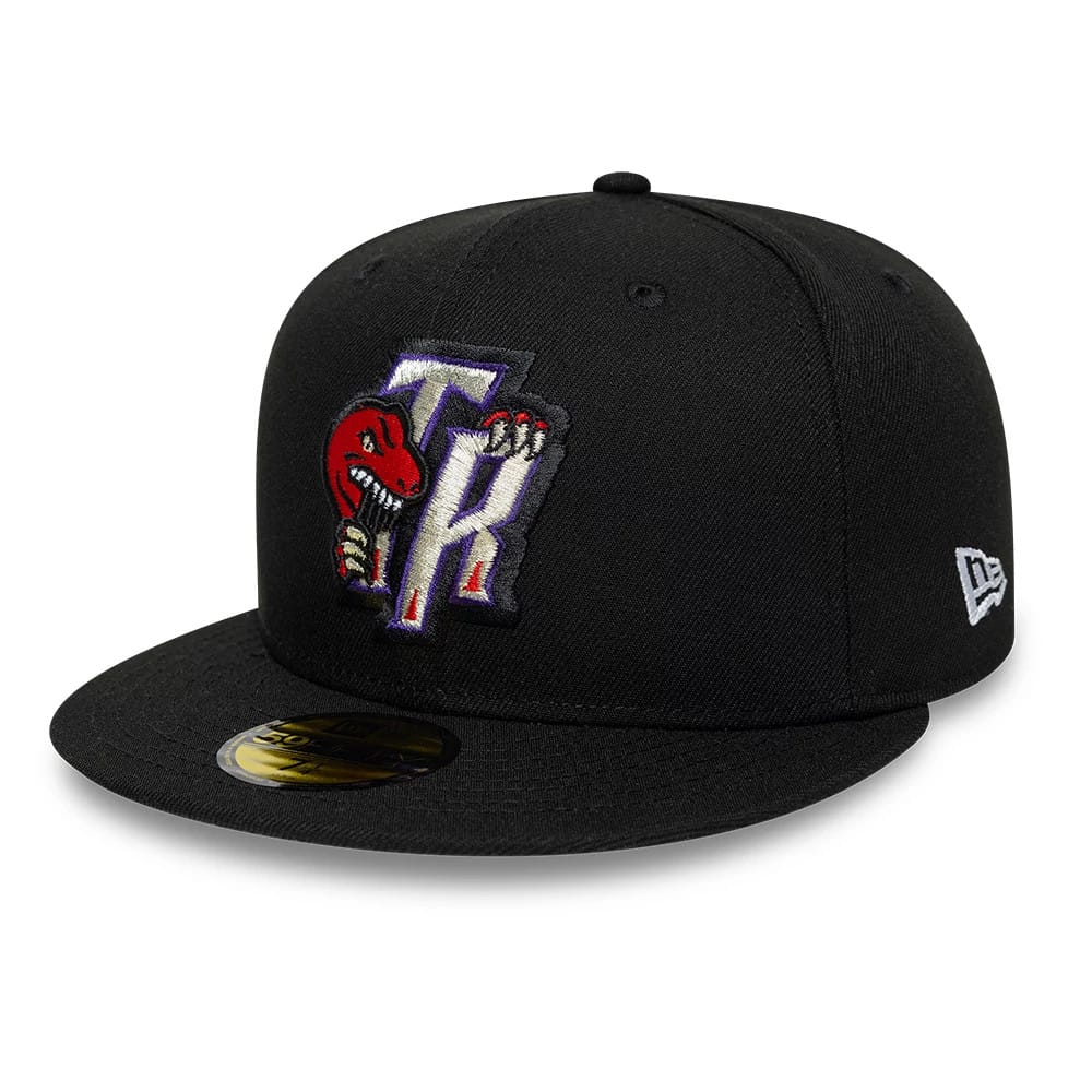 Toronto Raptors NBA Hardwood Classic Black 59FIFTY Fitted Cap-kentox