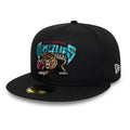 Vancouver Grizzlies NBA Hardwood Classic Black 59FIFTY Fitted Cap-kentox