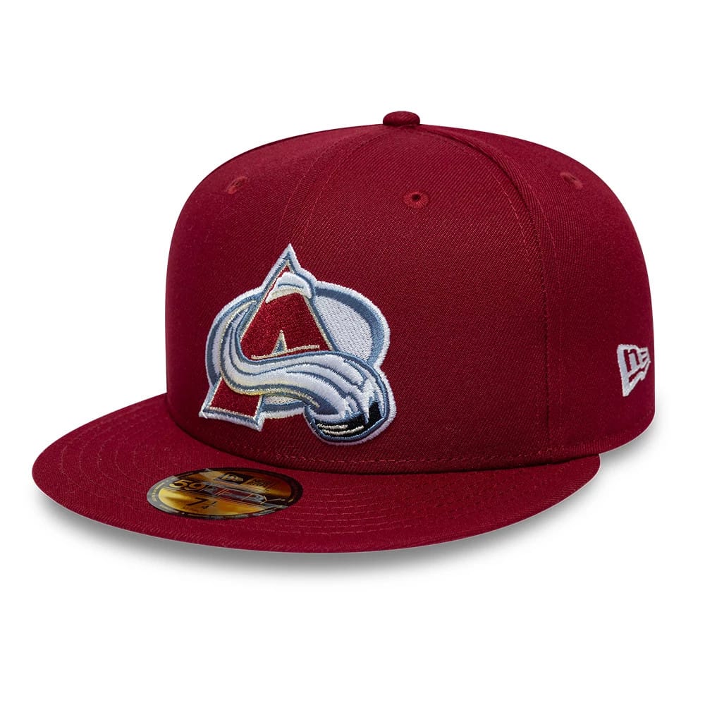 Colorado Avalanche NHL Basic Dark Red 59FIFTY Fitted Cap-kentox