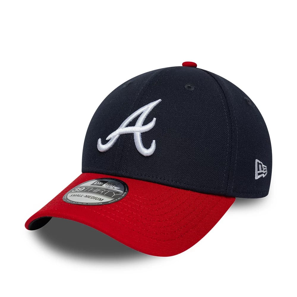 Atlanta Braves MLB Classic Navy 39THIRTY Stretch Fit Cap-kentox