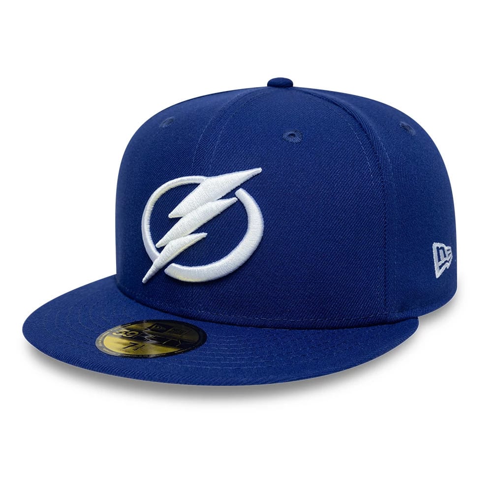 Tampa Bay Lightning NHL Basic Dark Blue 59FIFTY Fitted Cap-kentox