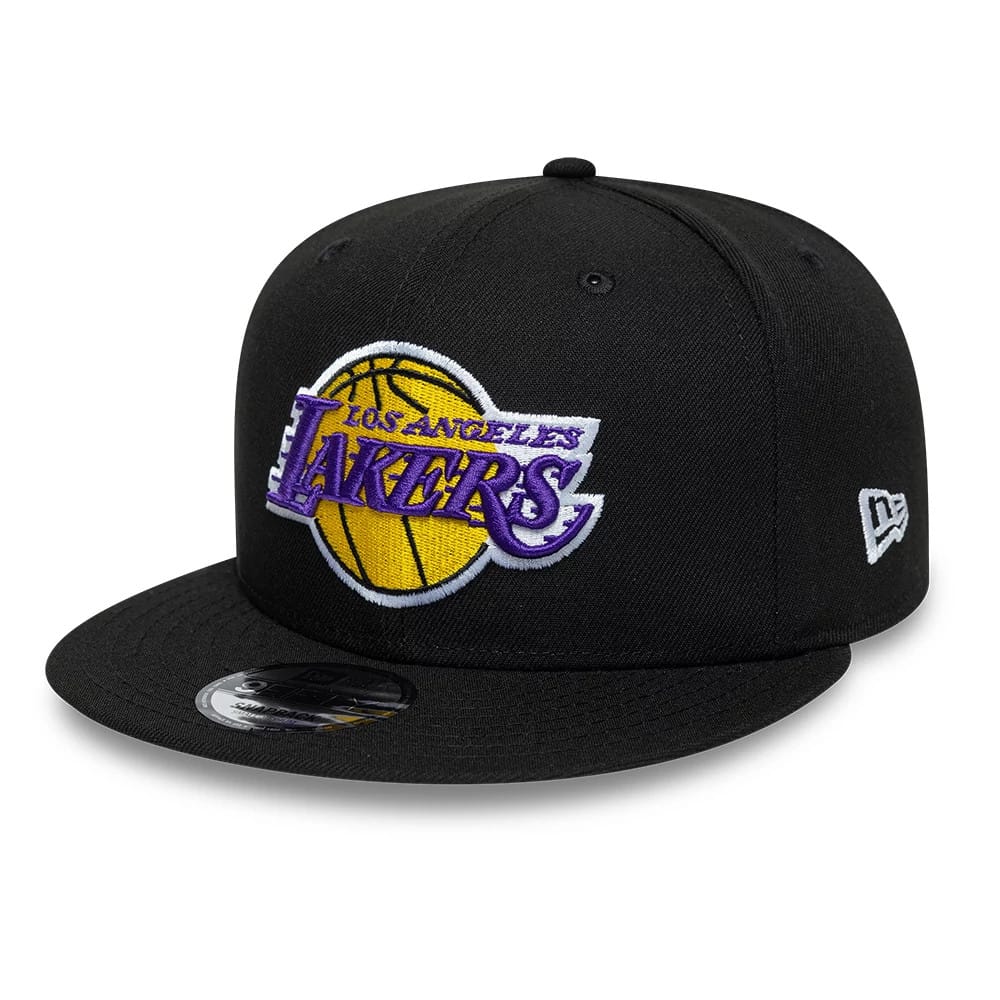LA Lakers NBA Black 9FIFTY Snapback Adjustable Cap-kentox