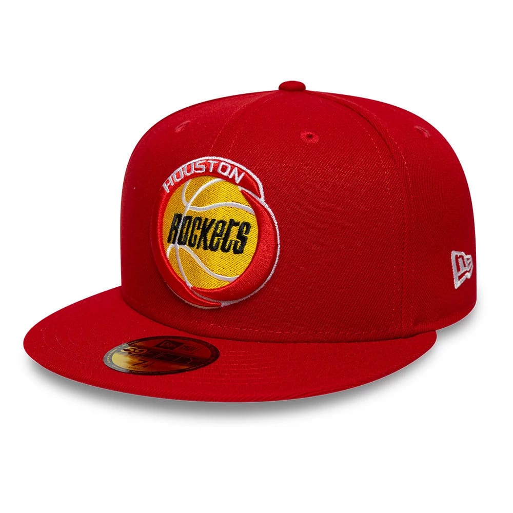 Houston Rockets NBA Hardwood Classic Red 59FIFTY Fitted Cap-kentox