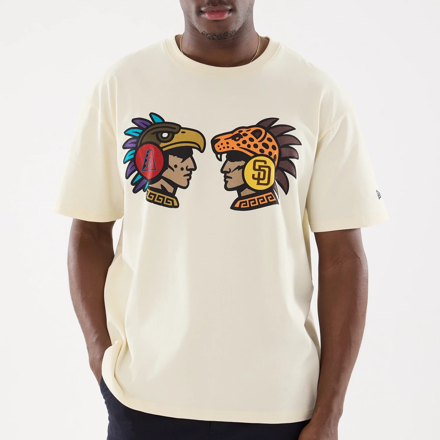 Dueling Logo MLB Mexico City Series 2026 Cream T-Shirt-kentox