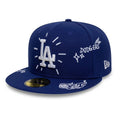 LA Dodgers MLB Scribble Dark Blue 59FIFTY Fitted Cap-kentox