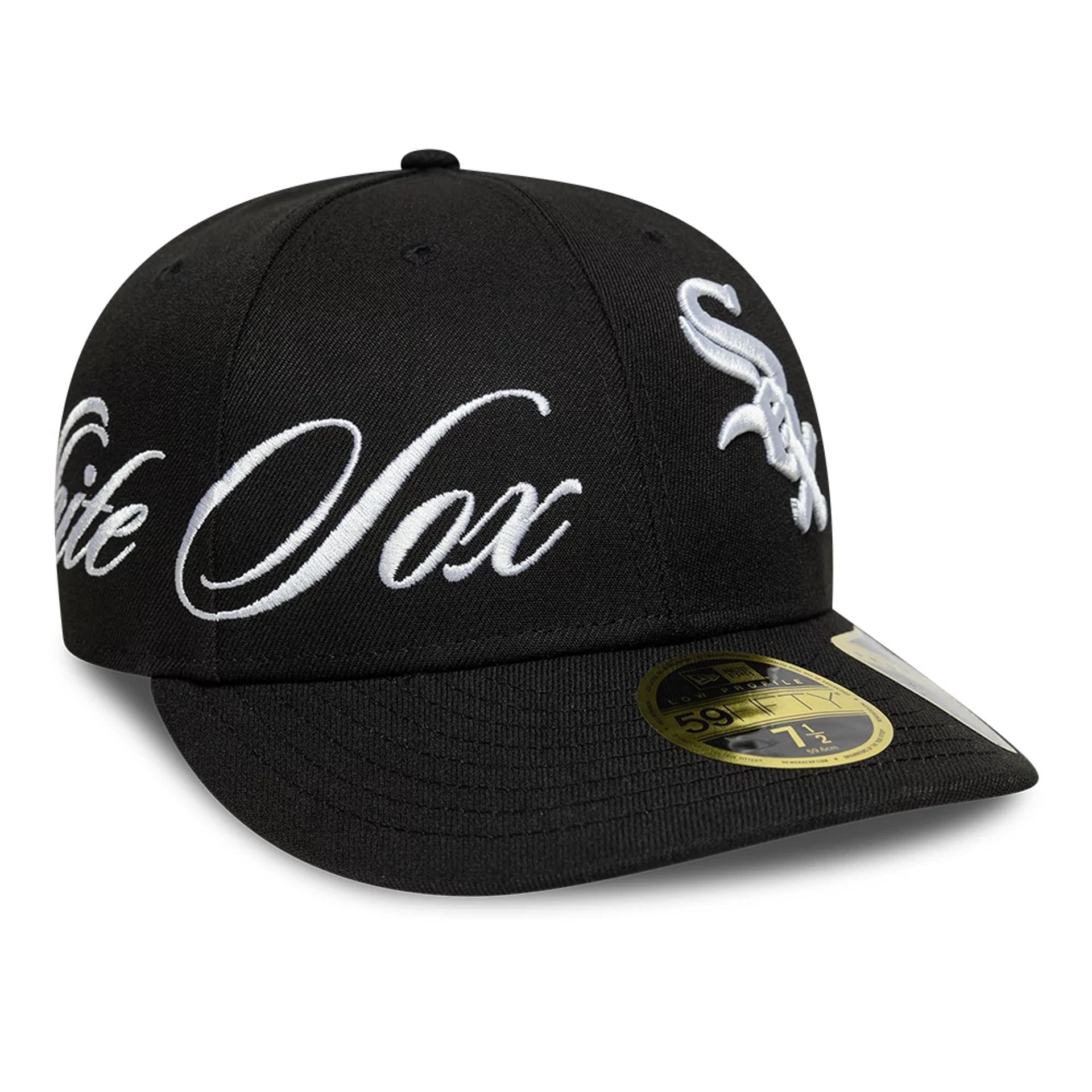Chicago White Sox MLB Side Script Black Low Profile 59FIFTY Fitted Cap-kentox
