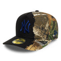 New York Yankees MLB Split Realtree Black 59FIFTY A-Frame Fitted Cap-kentox