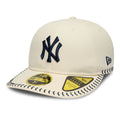 New York Yankees MLB Baseball Stitch Cream Retro Crown 59FIFTY Fitted Cap-kentox