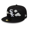 Chicago White Sox MLB Faux Pearl Cloud Black 59FIFTY Fitted Cap-kentox
