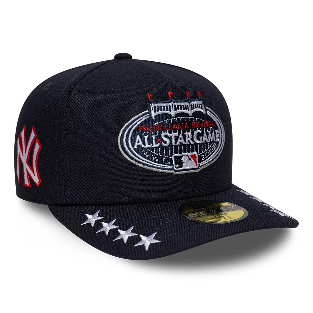 New York Yankees MLB All Star Game Navy 59FIFTY A-Frame Fitted Cap-kentox