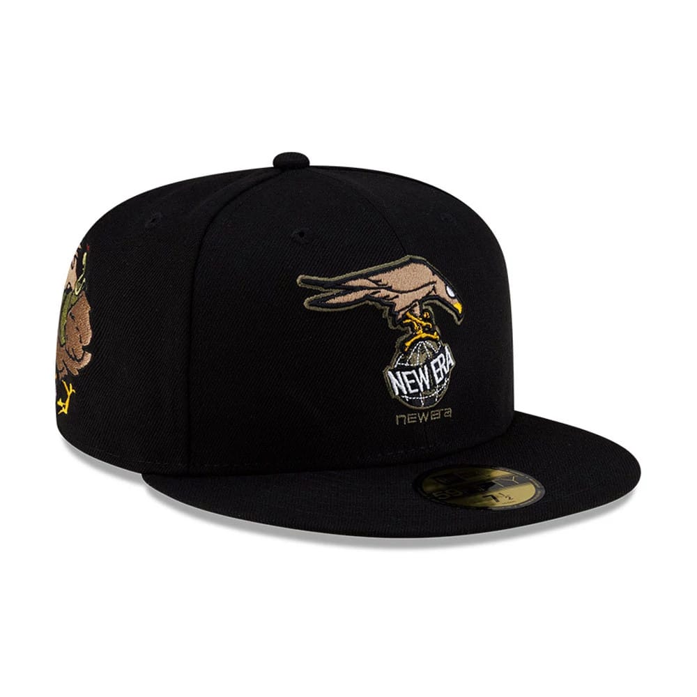 Roji Soccer Black 59FIFTY Fitted Cap-kentox