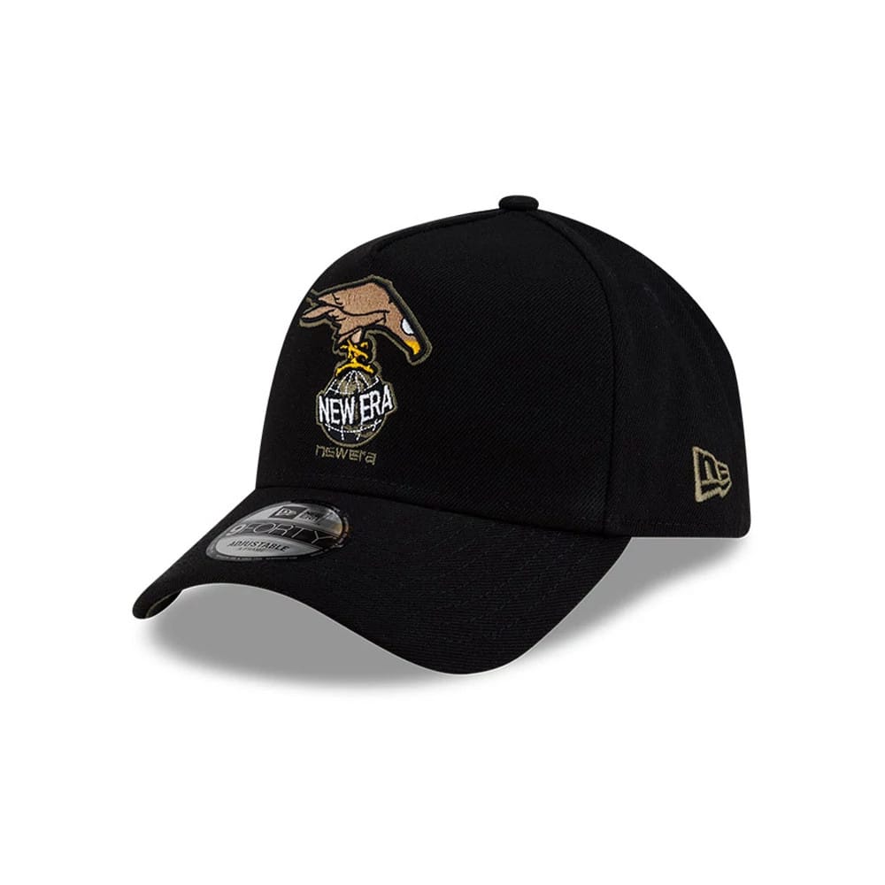 Roji Soccer Black 9FORTY A-Frame Adjustable Cap-kentox