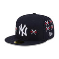 Yankees MLB X Spike Lee Crossed Bats Navy 59FIFTY Fitted Cap-kentox