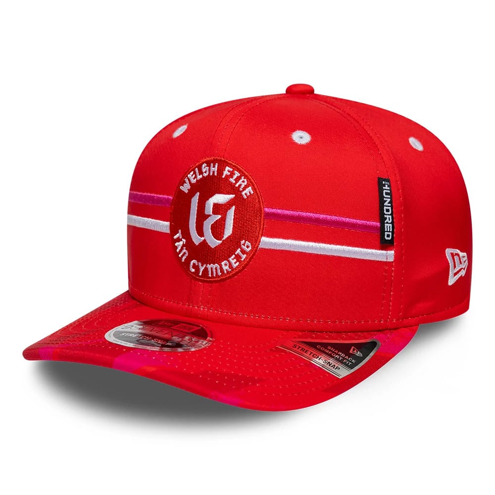 Welsh Fire Tan Cymreig The Hundred 2026 Red 9SEVENTY Stretch Snap Adjustable Cap-kentox