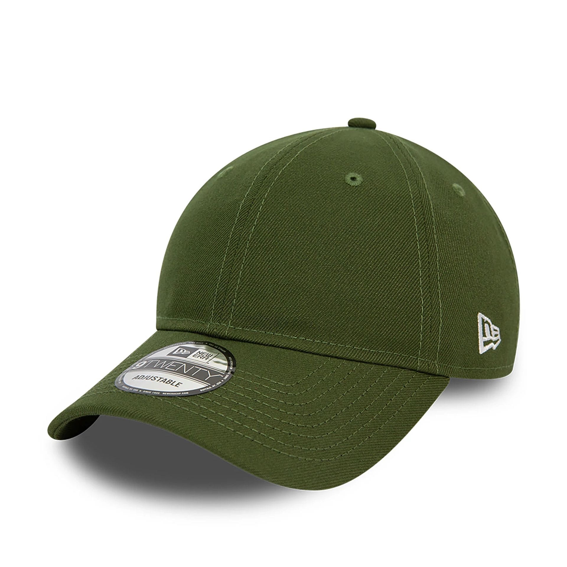 New Era Blank Dark Green 9TWENTY Adjustable Cap-kentox