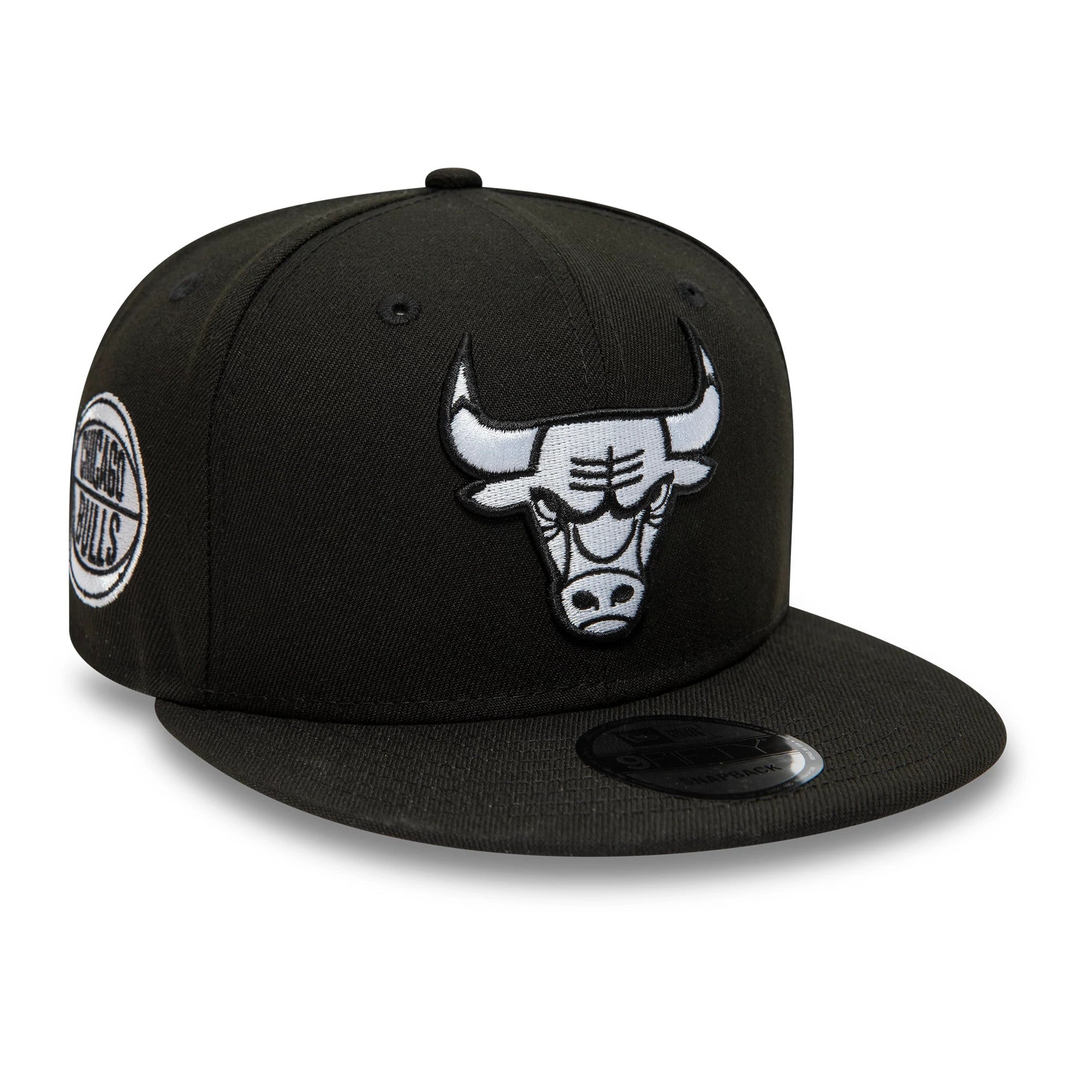 Chicago Bulls NBA Black 9FIFTY Snapback Adjustable Cap-kentox