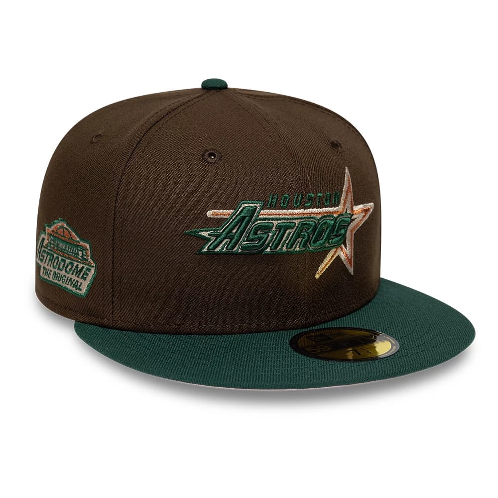 Houston Astros MLB Cooperstown Dark Brown 59FIFTY Fitted Cap-kentox