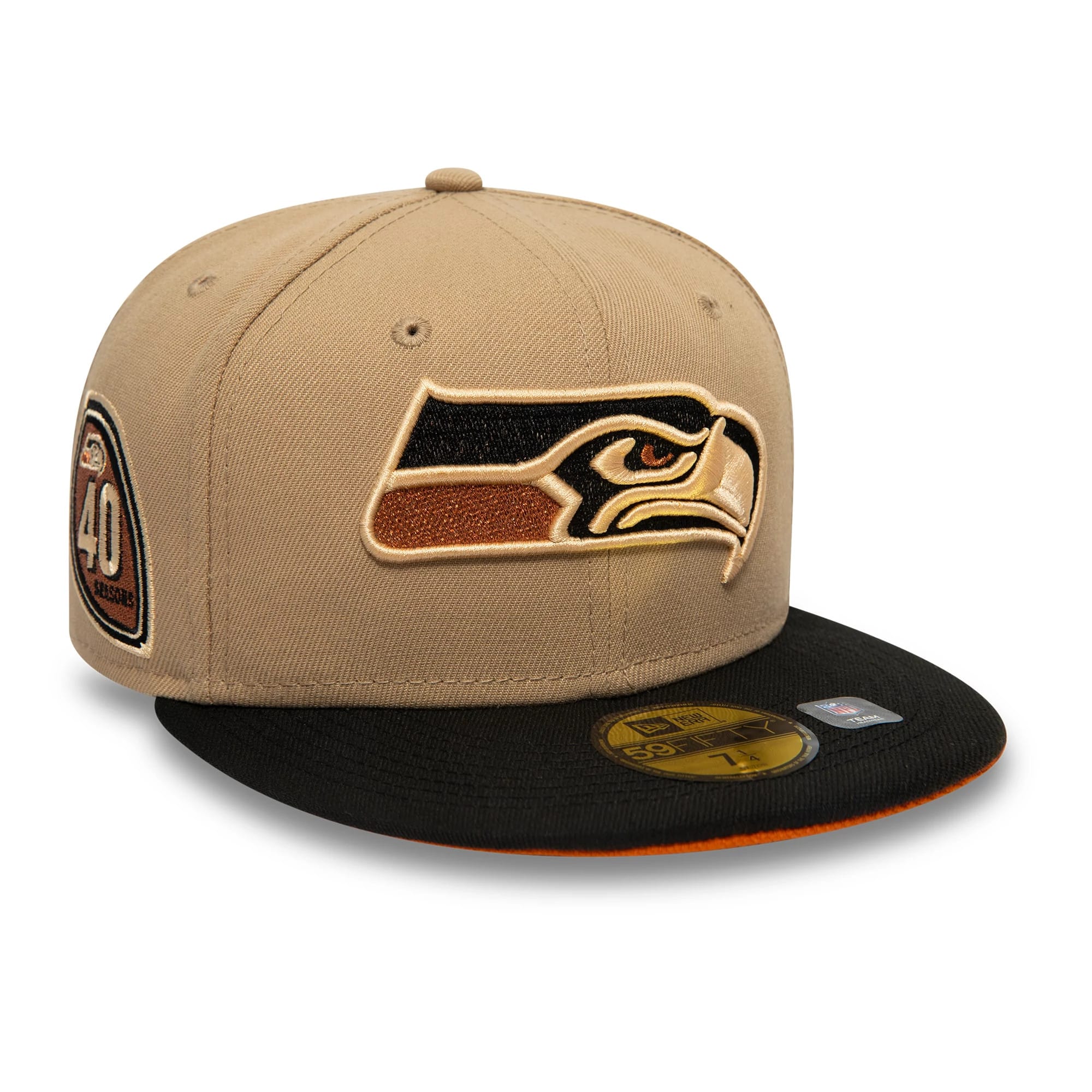 Seattle Seahawks NFL Light Beige 59FIFTY Fitted Cap-kentox
