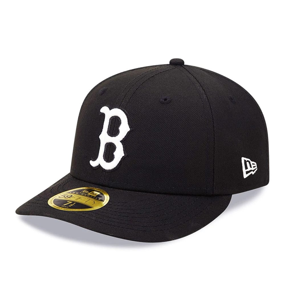 Boston Red Sox MLB Black Low Profile 59FIFTY Fitted Cap-kentox