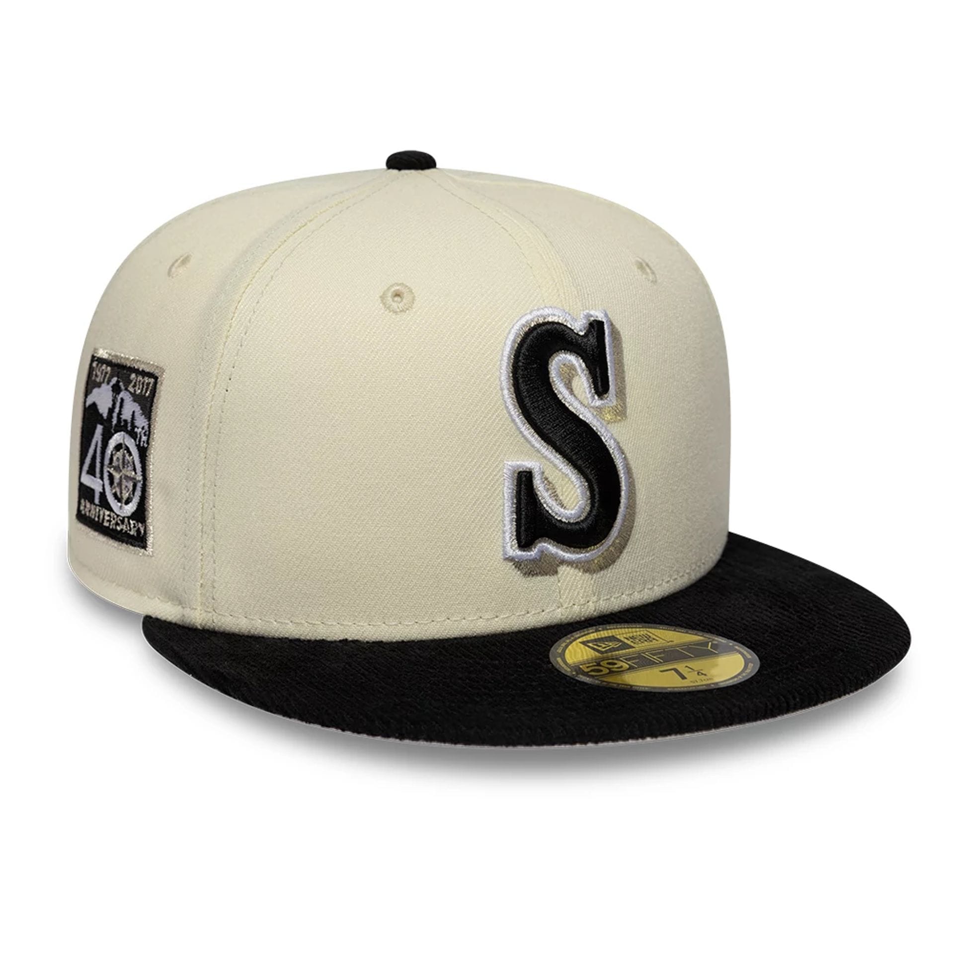 Seattle Mariners MLB Cooperstown White 59FIFTY Fitted Cap-kentox