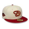Arizona Diamondbacks MLB Cooperstown White 59FIFTY Fitted Cap-kentox