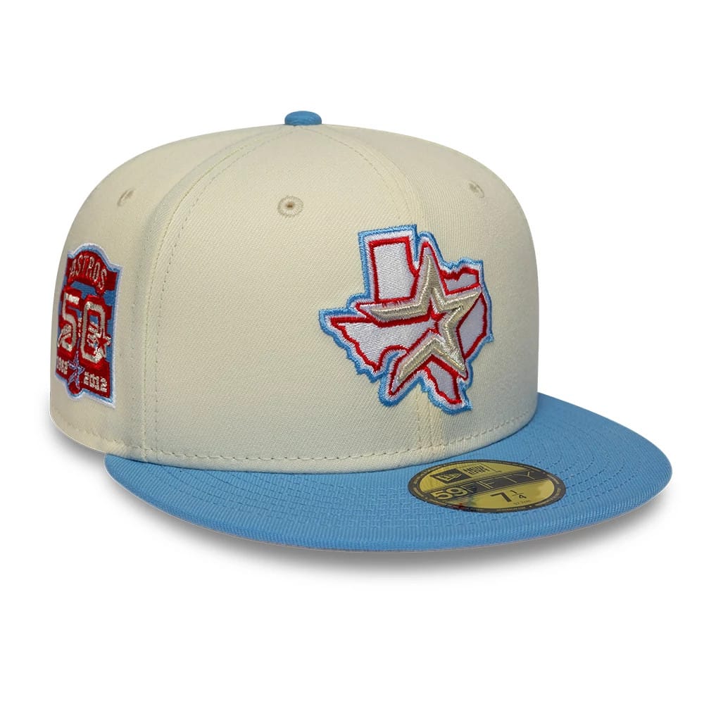 Houston Astros MLB Cooperstown Cream 59FIFTY Fitted Cap-kentox
