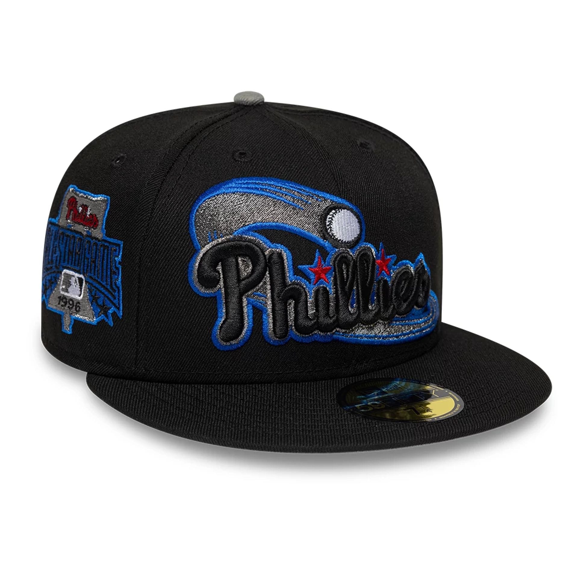 Philadelphia Phillies MLB Cooperstown Black 59FIFTY Fitted Cap-kentox
