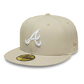 Atlanta Braves MLB Beige 59FIFTY Fitted Cap-kentox