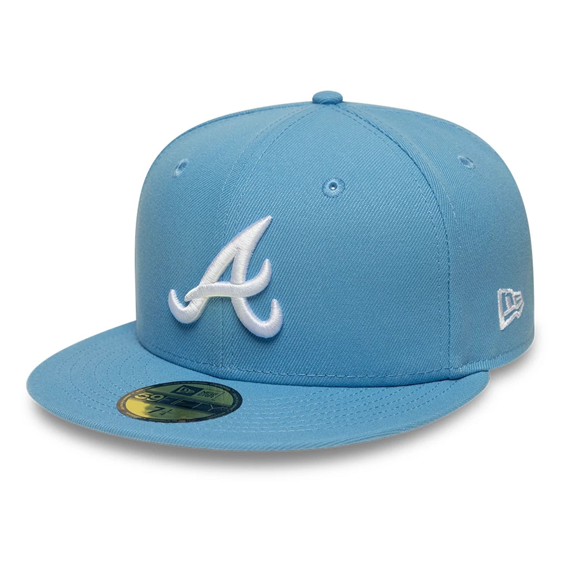 Atlanta Braves MLB Pastel Blue 59FIFTY Fitted Cap-kentox