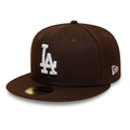 LA Dodgers MLB Dark Brown 59FIFTY Fitted Cap-kentox
