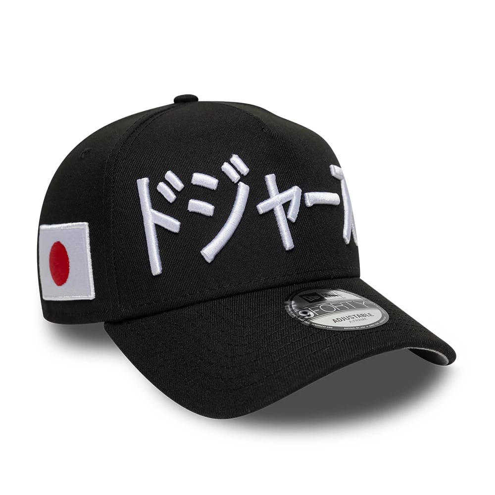 LA Dodgers MLB Kanji Black 9FORTY A-Frame Adjustable Cap-kentox