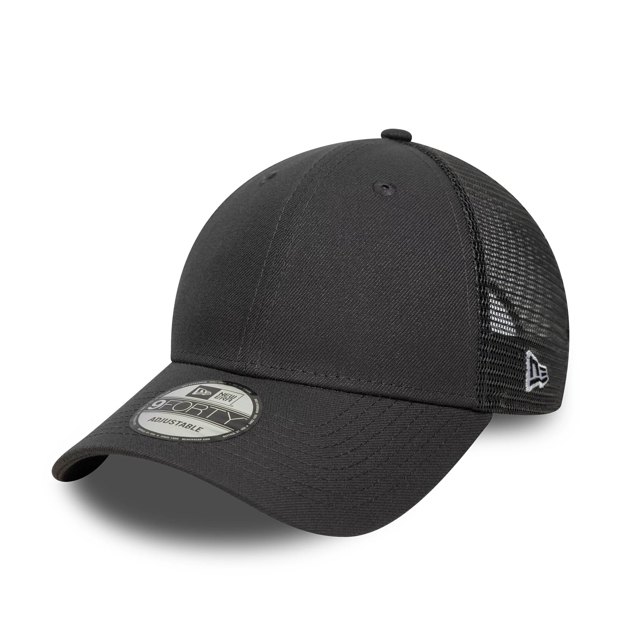 New Era Grey 9FORTY Trucker Adjustable Cap-kentox