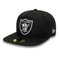 Las Vegas Raiders NFL Flat Black 59FIFTY A-Frame Fitted Cap-kentox