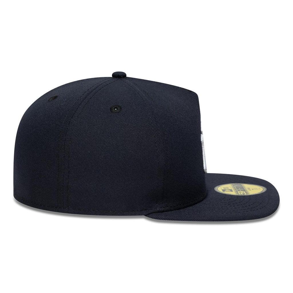 New York Yankees MLB Flat Navy 59FIFTY A-Frame Fitted Cap-kentox