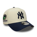New York Yankees MLB Chrome Blue Contrast Cream 9FORTY A-Frame Adjustable Cap-kentox