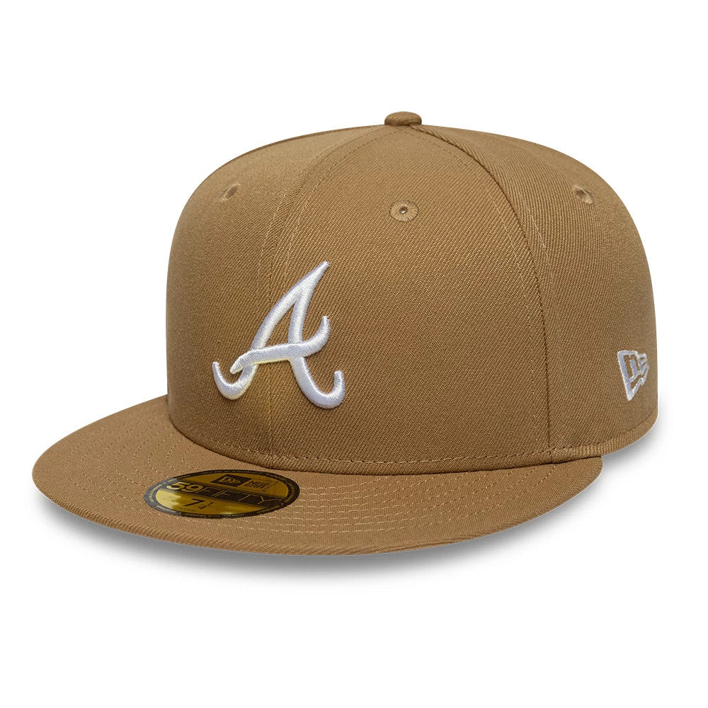 Atlanta Braves MLB Beige 59FIFTY Fitted Cap-kentox