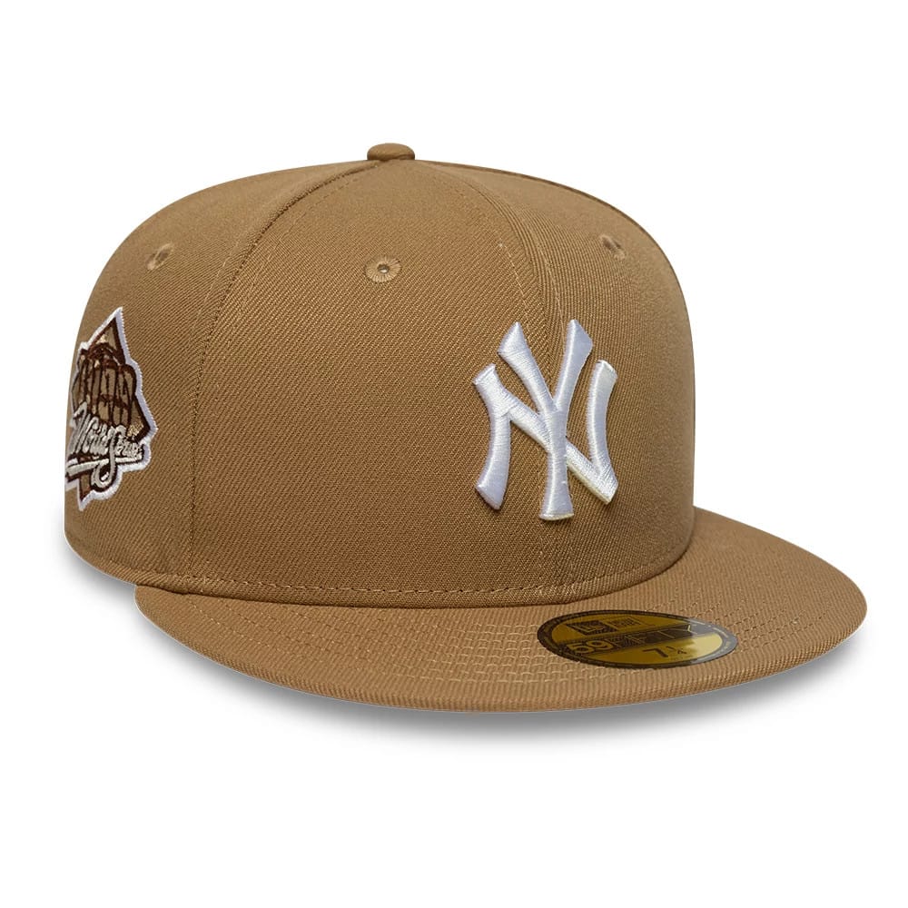 New York Yankees MLB Beige 59FIFTY Fitted Cap-kentox