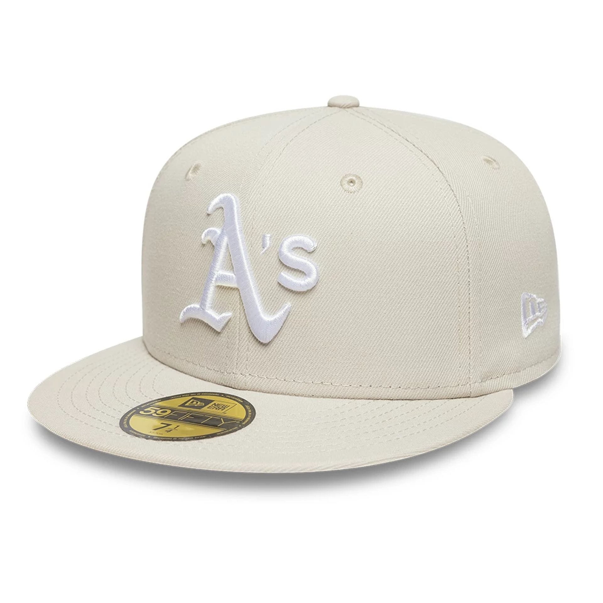 Athletics MLB Beige 59FIFTY Fitted Cap-kentox