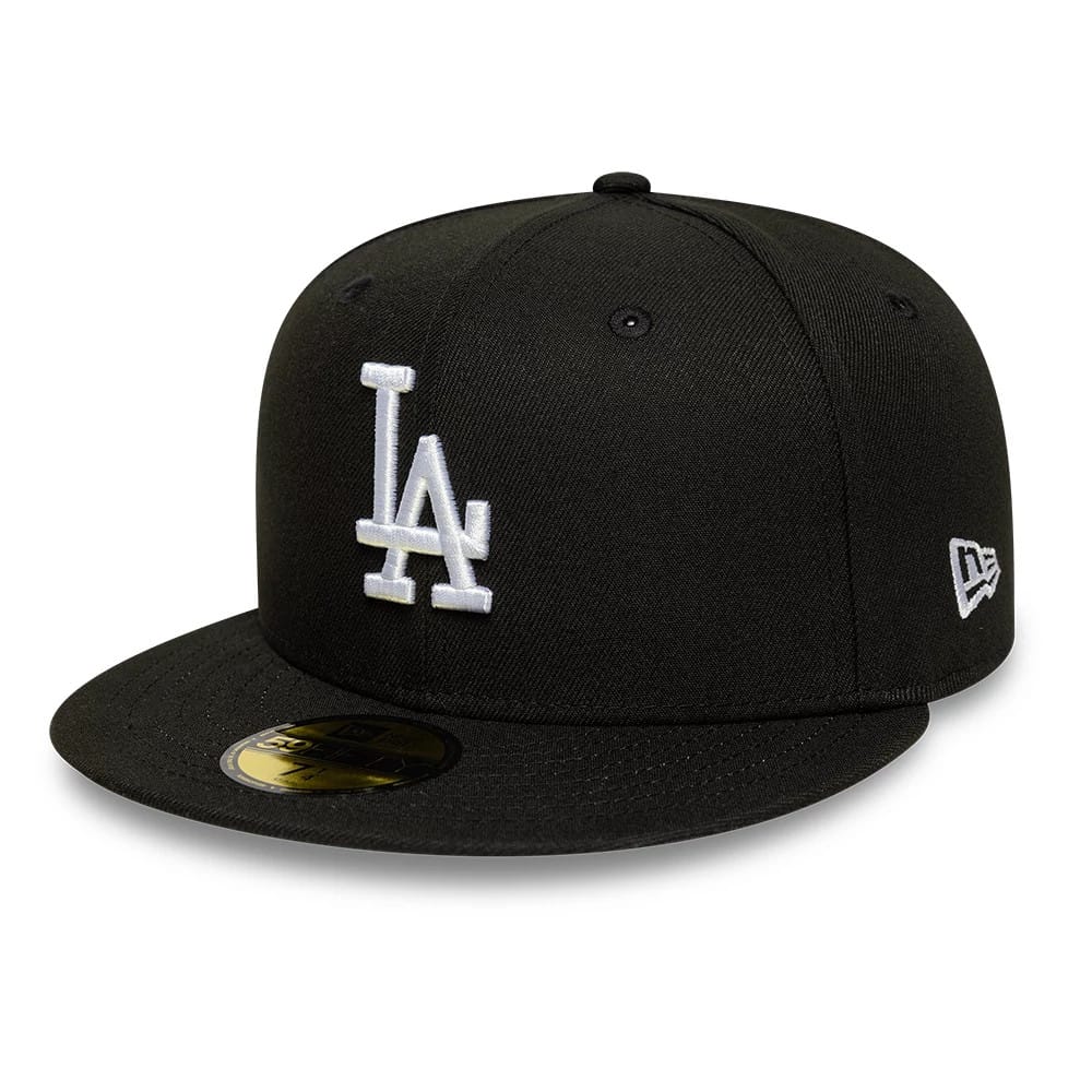 LA Dodgers MLB Black 59FIFTY Fitted Cap-kentox