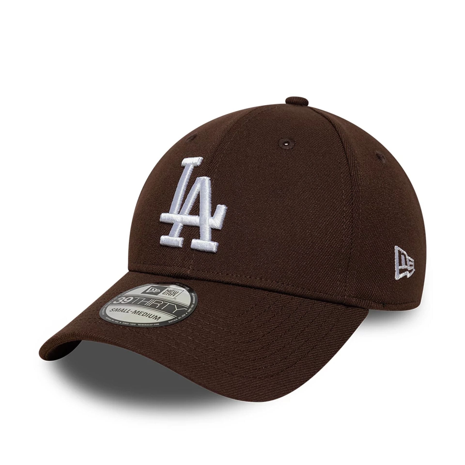 LA Dodgers MLB Dark Brown 39THIRTY Stretch Fit Cap-kentox